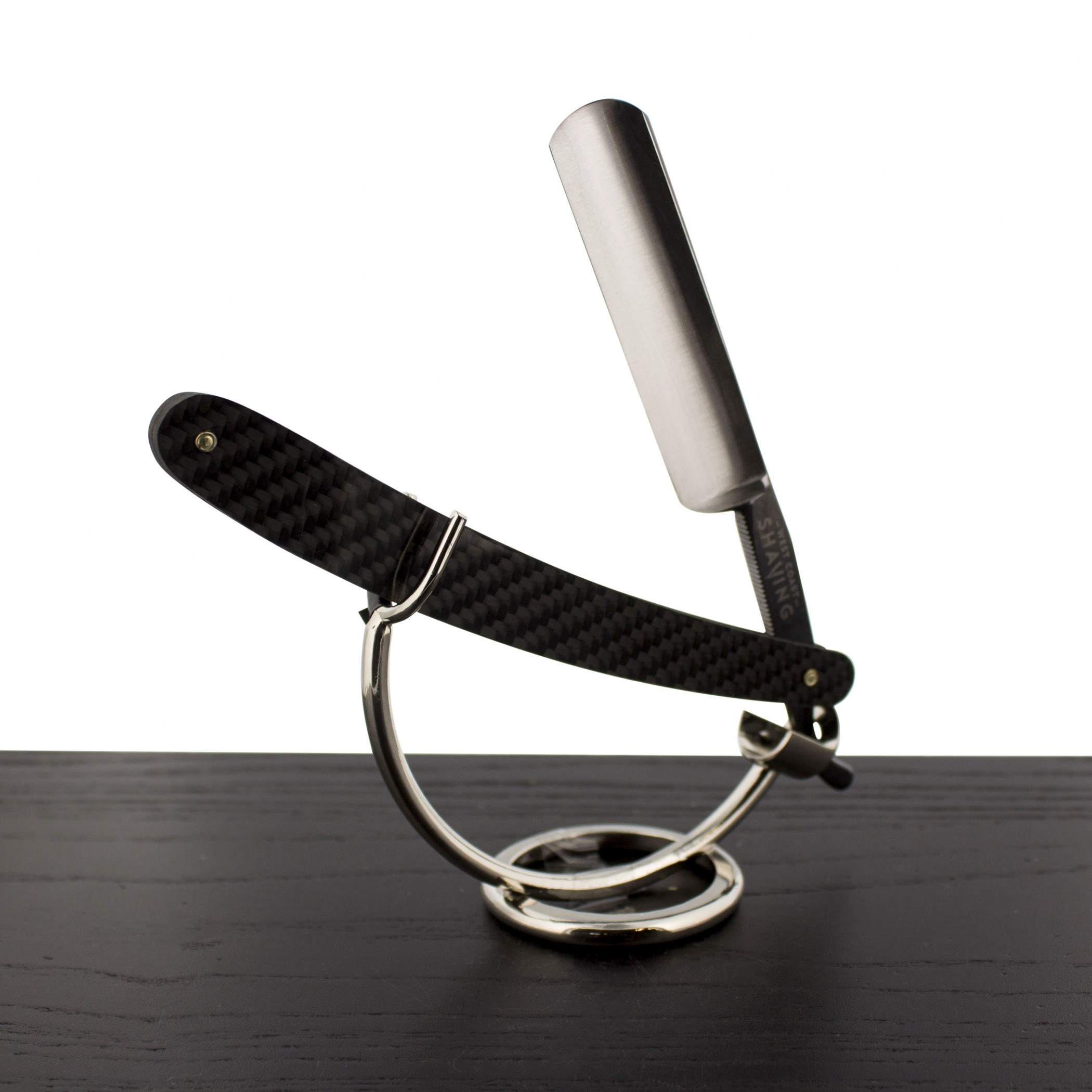 Product image 0 for WCS Carbon Fiber Straight Razor, 5/8 Carbon Steel